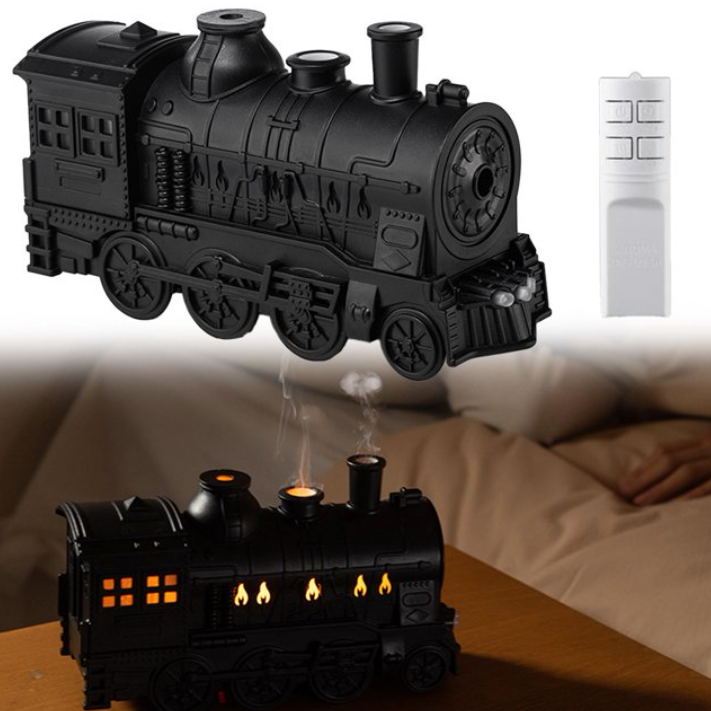Home Fragrance Natural - 300ML Küçük Tren Şeklinde Sessiz Ultrasonik