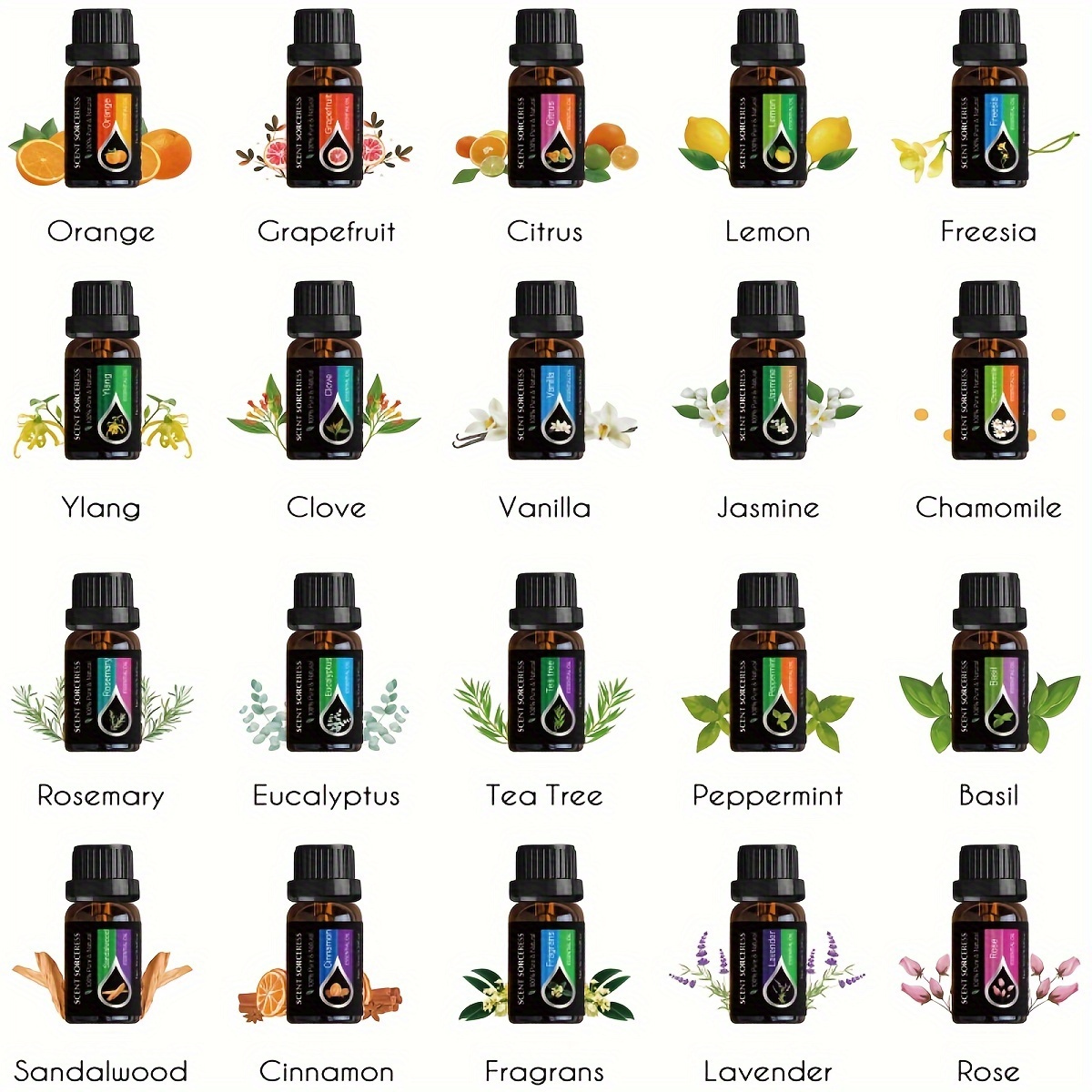 20 adet/set Uçucu Yağ Seti Lav - Home Fragrance Oil Diffuser incelemesi ve fiyatı